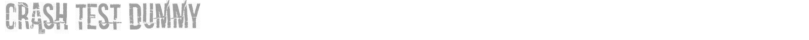 Crash Test Dummy font preview
